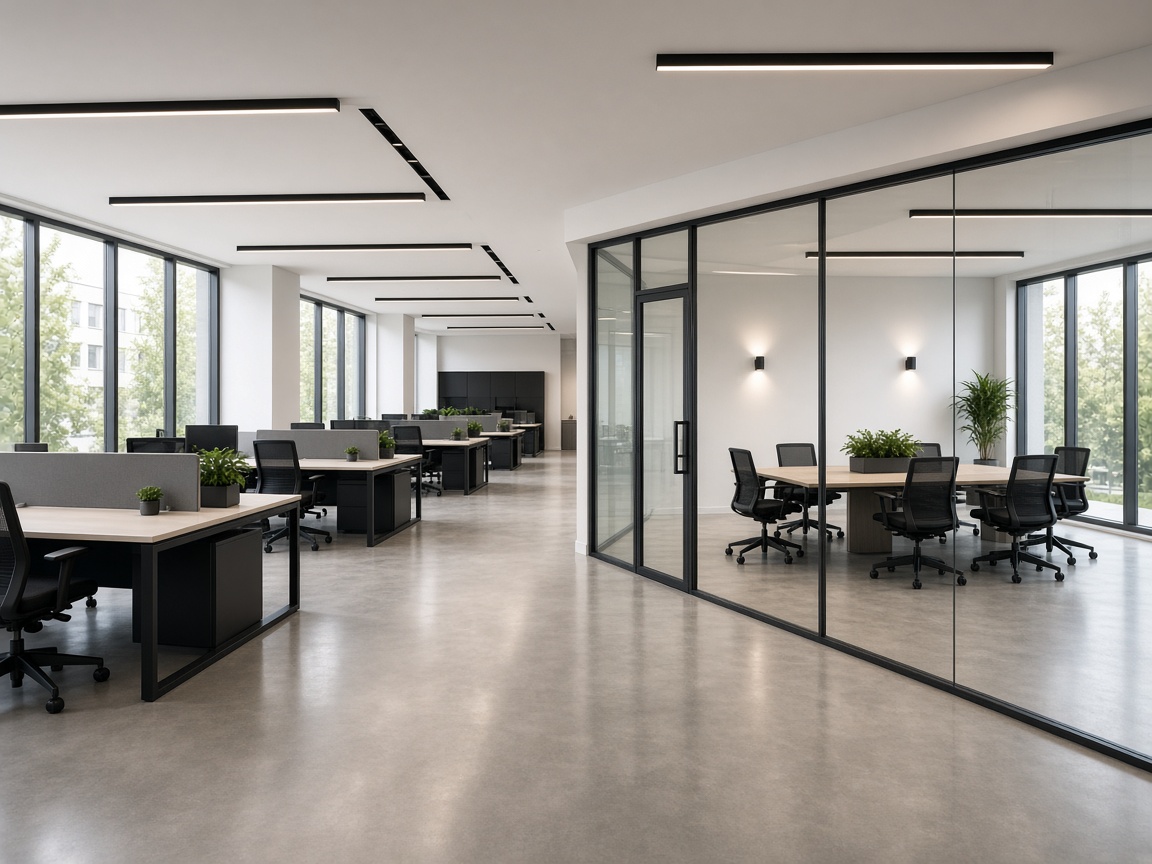 Atlanta commercial construction project interior framing