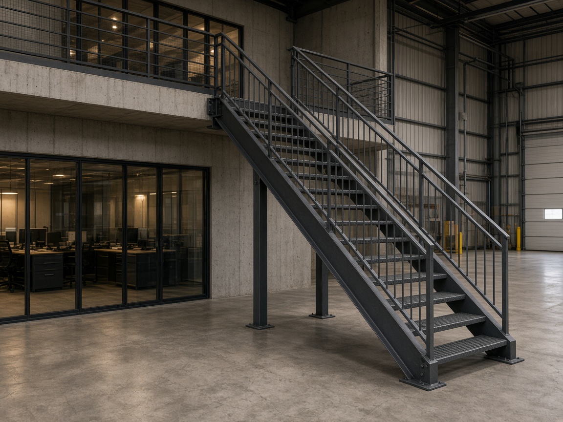 Decorative concrete staircase finishing in Atlanta MO
